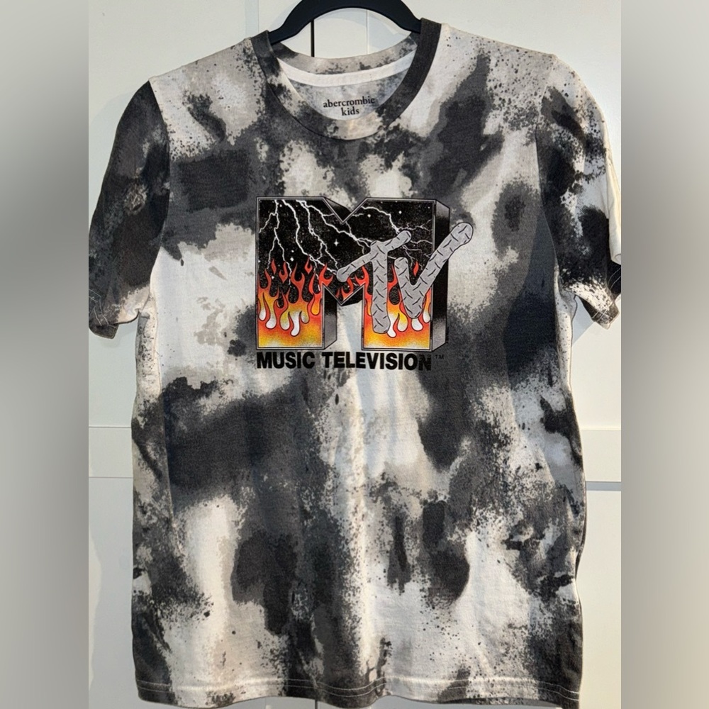 Abercrombie & Fitch Boys Tie Dye Shirt 15/16 Kids MTV Music Television Tee